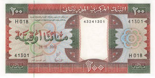 Mauretanien p5j 200 Ouguiya 2002